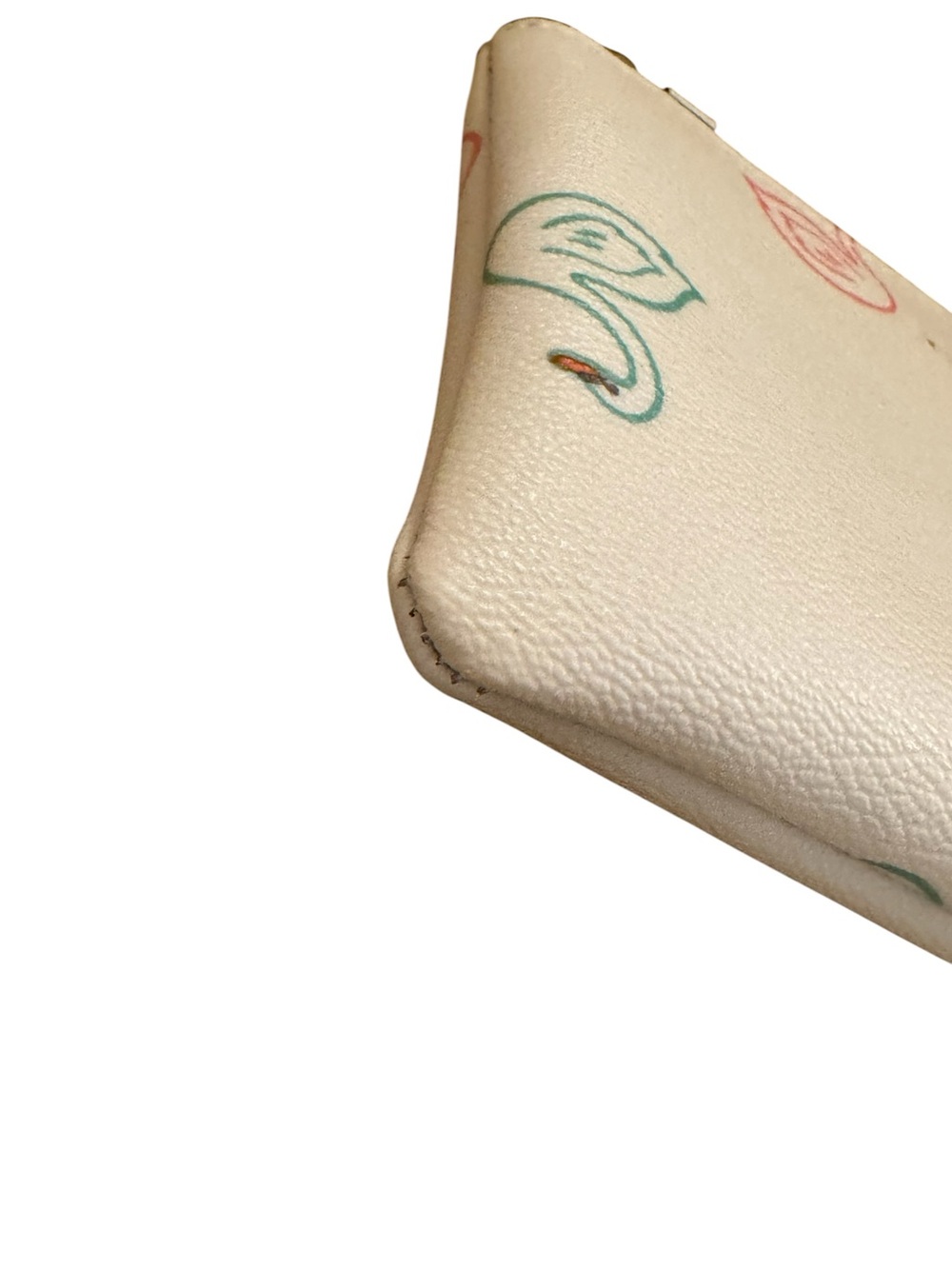 Coach Corner Zip Wristlet with Swan Print NWT - Picture 4 of 7
